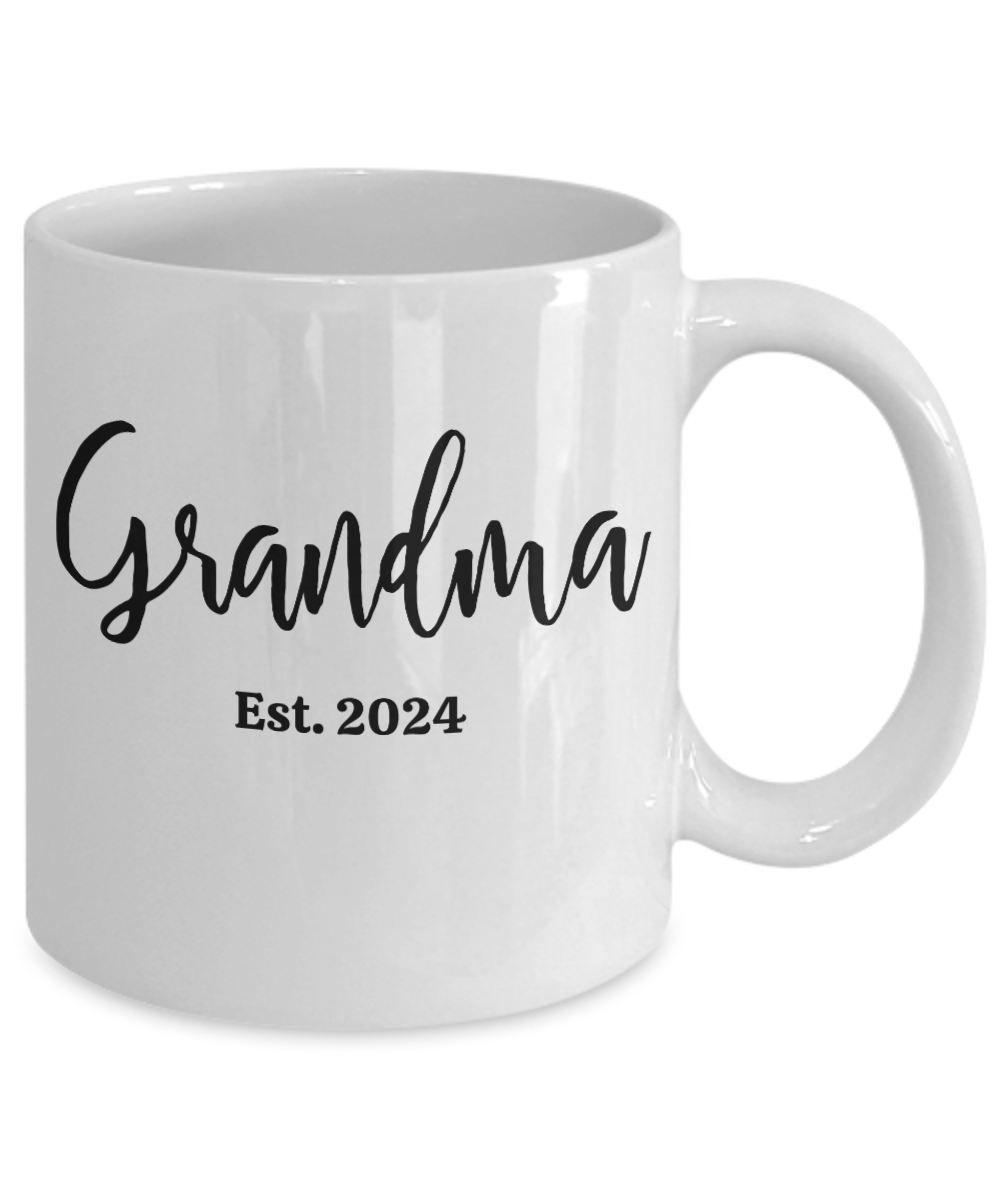 Grandma Est. 2024 Mug – Celebrate the New Grandma in Style!