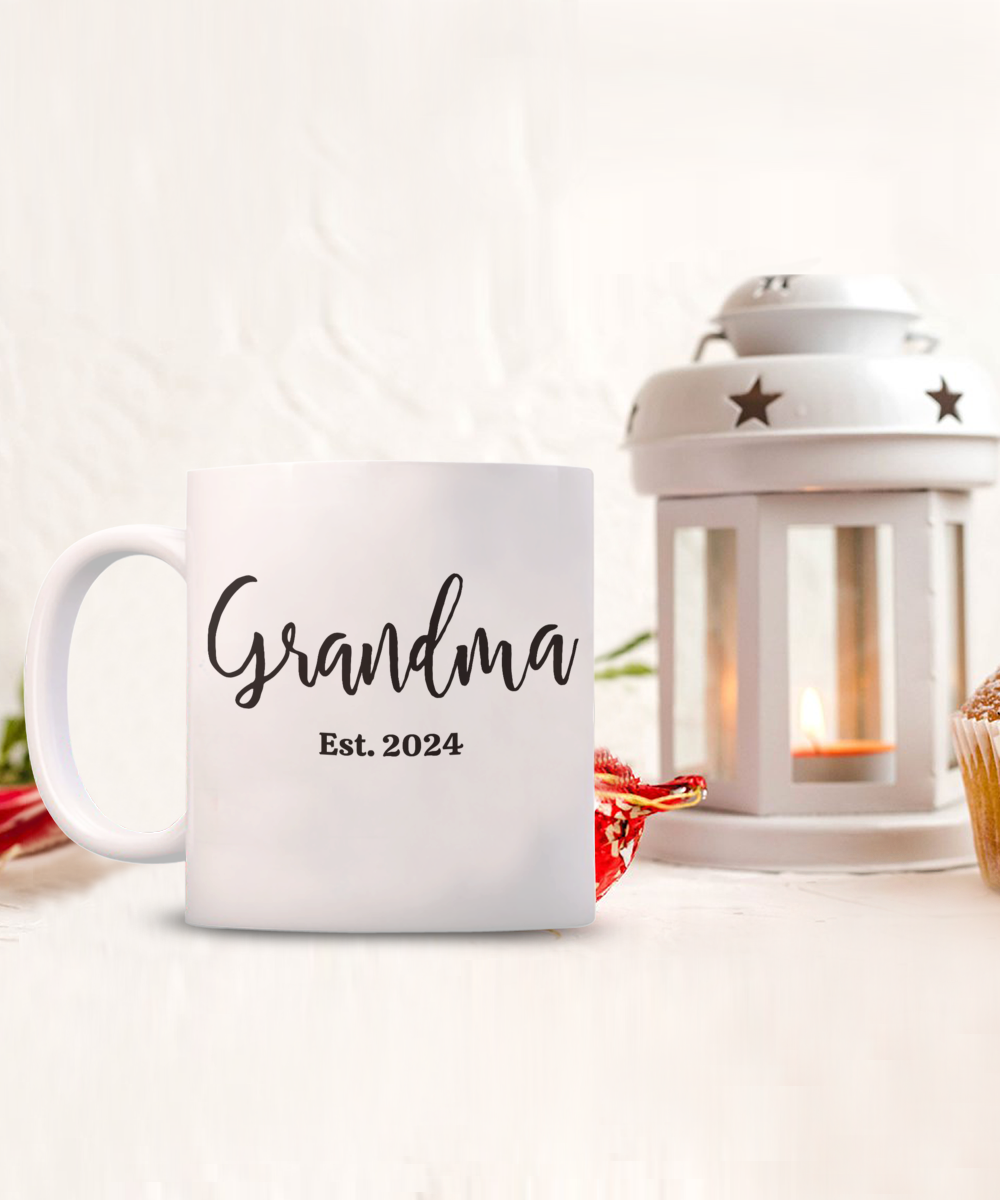 Grandma Est. 2024 Mug – Celebrate the New Grandma in Style!