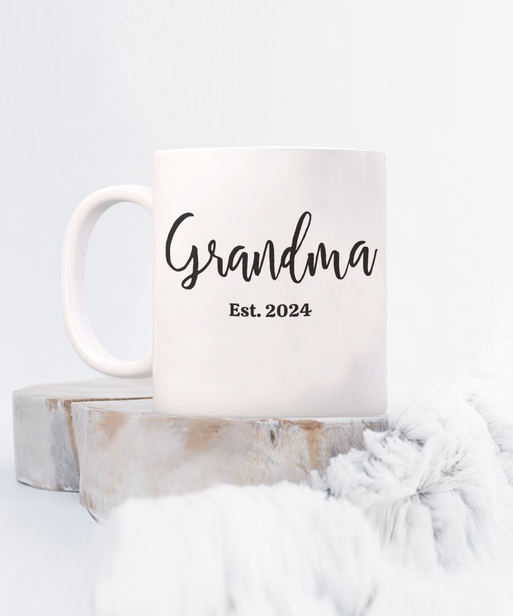 Grandma Est. 2024 Mug – Celebrate the New Grandma in Style!
