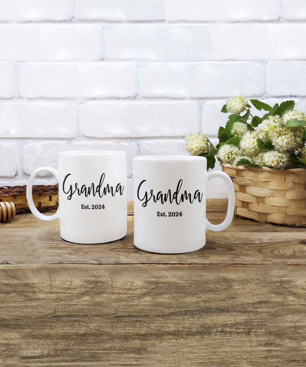Grandma Est. 2024 Mug – Celebrate the New Grandma in Style!
